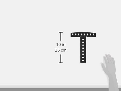 LUCID Brackets-Attach Headboad to L100 Adjustable Bed Base - Easy to Customize - Durable - Solid Steel, Headboard, Black