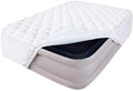 California King Air Mattress Cover, Thick Quilted Mattress Topper, Soft Breathable and Noiseless Down Alternative Fiber Pillow Top Mattress Pad with Deep Pocket Fits Up to 23 Inch Mattress(72"X82")