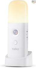 YELKO Rechargeable Motion Sensor Night Light, Battery Operated nightlights, Dimmable Motion Sensor Light Indoor, Cordless Motion Activated Night Lights for Adults, Hallway (Cool White 4Pack)