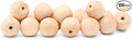 Wood Knobs, 1 Inch Round Natural Wood Drawer Pulls, Pack of 100 Unfinished Wooden Drawer Knobs, Ball Shaped Wood Cabinet Knobs, Nursery Dresser Knobs, Wood Door Knobs and Crafts
