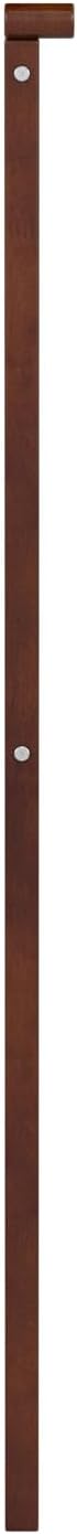 AFI, Madison Full Solid Wood Panel Headboard with Attachable Charger, Walnut