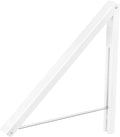 Folding Clothes Hanger Wall Mounted Retractable Clothes Rack, Aluminum, Easy Installation, White