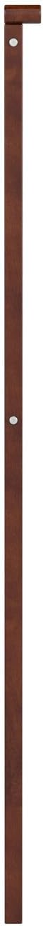 AFI, Mission Queen Solid Wood Headboard with Attachable Charger, Walnut