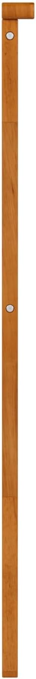 AFI, Madison Twin Solid Wood Panel Headboard with Attachable Charger, Light Toffee