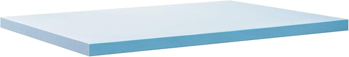 ZINUS 3 Inch Green Tea Cooling Gel Memory Foam Mattress Topper, Smaller, More Convenient WonderBox Packaging, Cooling Gel Foam, CertiPUR-US Certified, King