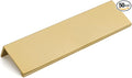 goldenwarm 50 Pack Gold Finger Edge Pulls Drawer Finger Pulls Champagne Gold Kitchen Hardware Handles Bedroom Dresser Drawers,5in Hole Center