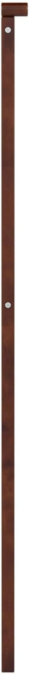 AFI, Madison King Solid Wood Panel Headboard with Attachable Charger, Walnut