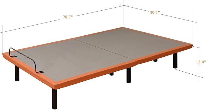 ESHINE Adjustable Bed Frame Queen - Easy to Install in 5 Minutes, Adjustable Beds for Massage, Zero Gravity, Under Bed Lights, Wireless Remote, Foot&Head Incline, Smart Bed, 3000 Premium Series