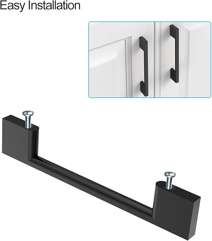 10 Pack Matte Black Cabinet Pulls 10 Inch Cabinet Handles Kitchen Cabinet Hardware Kitchen Handles for Cabinets Black Dresser Pulls Drawer Handle