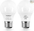 YukiHalu LED Refrigerator Light Bulb 60W Equivalent A15 Appliance Fridge Bulbs, Waterproof 600 Lumen 7W 120V Daylight 5000K E26 Medium Base, Small Size Bulb for Damp Location, Not-Dim, 2-Pack
