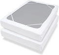 Box Spring Cover Full Size with Smooth and Elastic Woven Material, Alternates for Bed Skirt, Wrinkle & Fading Resistant, Washable, Dustproof, White, 2 Pack