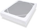 Box Spring Cover Full Size with Smooth and Elastic Woven Material, Alternates for Bed Skirt, Wrinkle & Fading Resistant, Washable, Dustproof, White