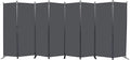 Room Divider, 8 Panel Folding Privacy Screens with Wider Support Feet, 6 Ft Portable Room Partition for Room Separator, 176" W X 71" H, Grey