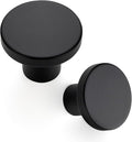 Ravinte 20 Pack Cabinet Knobs Black Kitchen Cabinet Knobs Round Dresser Drawer Knobs Matte Black Drawer Pulls Closet Door Knobs 1-1/5 Inch