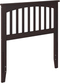 AFI, Mission Twin Solid Wood Headboard with Attachable Charger, Espresso