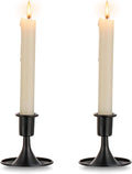 Black Candlestick Candle Holders for Taper : Romadedi Candle Stick Holder Vintage Table Centerpiece Halloween Decoration Wedding Christmas Fireplace Mantel Home Deocr Set of 2