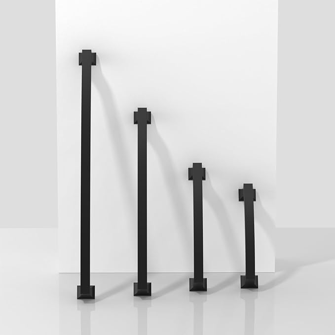 10 Pack Matte Black Cabinet Pulls 3.75 Inch(96mm) Kitchen Cabinet Handles Solid Zinc Alloy Cabinet Hardware Drawer Pulls