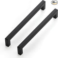JOY DECOR 20 Pack Cabinet Handles, Black Cabinet Pulls, 7-1/2 Inch Kitchen Closet Handles Square Drawer Pulls Stainless Steel Drawer Hardware, 192mm Hole Centers
