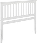 AFI, Mission Queen Solid Wood Headboard with Attachable Charger, White