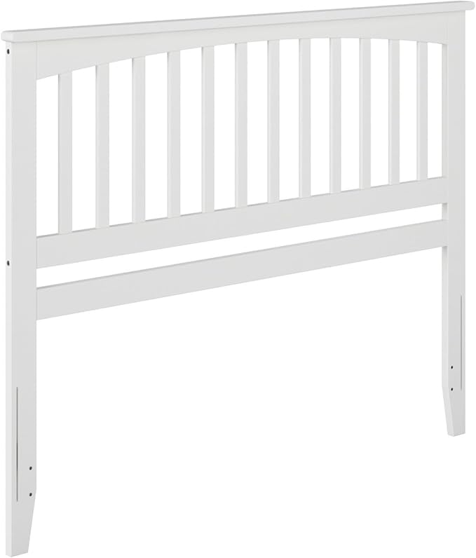 AFI, Mission Queen Solid Wood Headboard with Attachable Charger, White