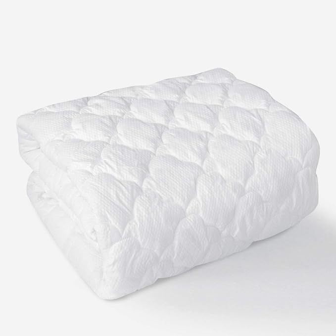 California King Air Mattress Cover, Thick Quilted Mattress Topper, Soft Breathable and Noiseless Down Alternative Fiber Pillow Top Mattress Pad with Deep Pocket Fits Up to 23 Inch Mattress(72"X82")