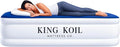 King Koil Luxury Cal King Air Mattress with Built-in Pump for Home, Camping & Guests - King Size Inflatable Airbed Luxury Double High Adjustable Blow Up Mattress, Durable Waterproof & Premium