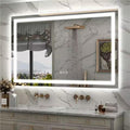 50x36 LED Lighted Bathroom Mirror for Wall, Large Vanity Mirror with Lights, Dimmable, Anti-Fog, Shatter-Proof, ETL Listed (Front + Backlit)