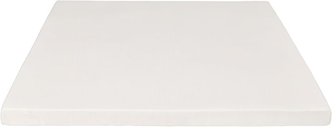 Pure Green Natural Latex Mattress Topper w/Luxury Cover - Firm - 1 Inch - Full Size (GOTS Certified Organic)