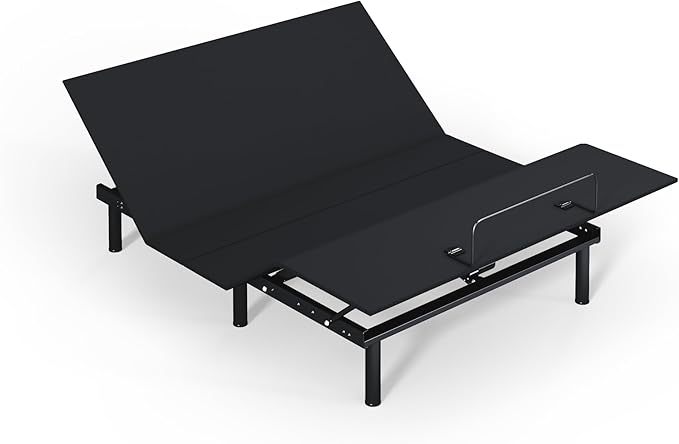 Sven and Son Essential Adjustable Bed Base (Frame Only), Easy Assembly, Head and Foot Lift, Memory Positions, Zero Gravity, Wireless Remote - Queen