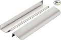 Ravinte Hardware 30 Pack Silver Cabinet Handles, 7.8 Inch (200mm) Finger Edge Pulls, 6-1/4 Inch Hole Center, Finger Pulls for Cabinets