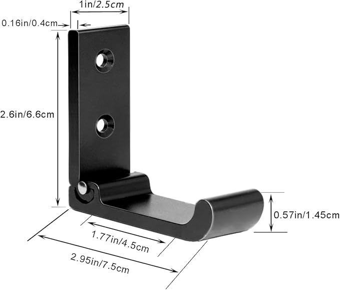 Folding Coat Hooks, Matte Black Wall Hooks for Hanging Coats Bathroom Towel Hooks Hardware Heavy Duty Aluminum Alloy Robe Hooks Wall Mounted DIY Coat Rack Hooks No Rust Indoor, Outdoor (10pcs-Black)