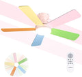 addlon Ceiling Fans with Lights, 42 Inch Low Profile Kids Ceiling Fan, Girl's Fan with Remote, Reversible, 3CCT, Dimmable, Quiet, Pink Small Ceiling Fan for Kids Room, Bedroom Indoor/Outdoor Use