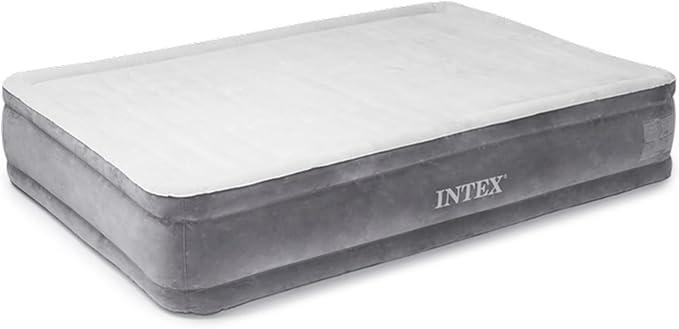 Intex Comfort Dura-Beam Airbed Internal Electric Pump Bed Height Elevated (2020 Model)