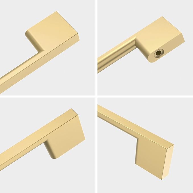 10 Pack Gold Cabinet Pulls 10 Inch Handles for Cabinets and Drawers - Kitchen Hardware