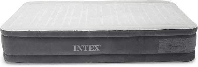 Intex Comfort Dura-Beam Airbed Internal Electric Pump Bed Height Elevated (2020 Model)