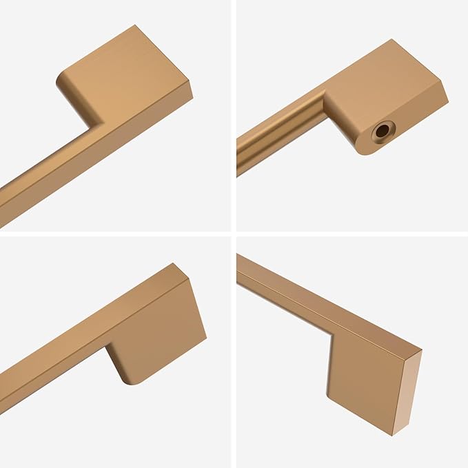 10 Pack Champagne Bronze Cabinet Pulls - 10 Inch Handles for Cabinets, Dressers, and Doors - Kitchen and Other Cabinet Hardware