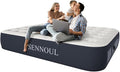 Air Mattress Queen with Built in Pump - Upgraded Blow Up Bed, 2 Mins Quick Self Inflatable, 13"/650lbs Max, Strong Support, All Night No Lost Air, for Camping,Home,Guests & Portable Travel