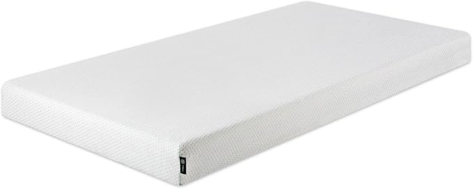 ZINUS 5 Inch Memory Foam Mattress, Twin, Fiberglass-Free, Medium Firmness, Day, Trundle & Bunk Bed Compatible, Certified Safe Foams & Fabric, Mattress in A Box, White