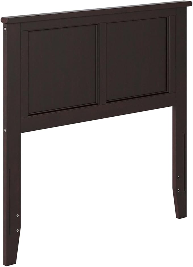 AFI, Madison Twin Solid Wood Panel Headboard with Attachable Charger, Espresso