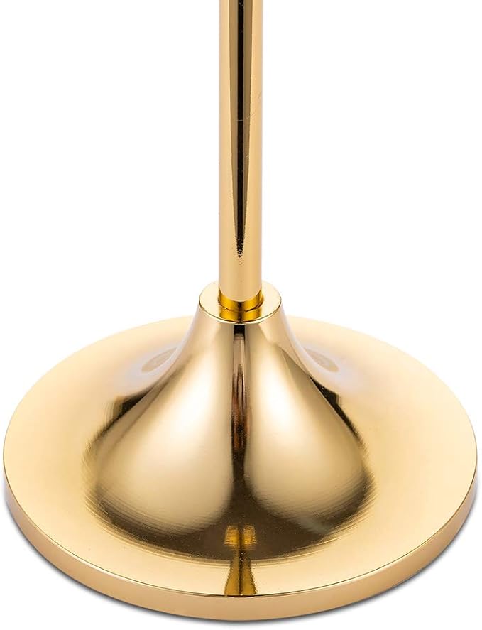 Nuptio Candlestick Holders Taper Candle Holder 10 Sets(30 Pcs) Gold Candle Sticks Holder Metal Candle Holders for Tapered Candles Table Centerpiece for Wedding Candlelight Dinner Birthday Decor