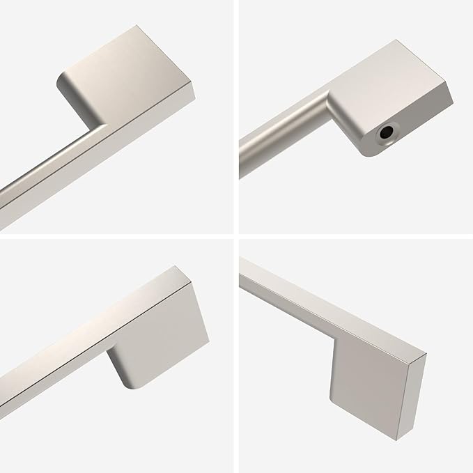 10 Pack Brushed Satin Nickel Cabinet Pulls 8.8 Inch Handles Hardware for Kitchen Cabinets Dresser Nickel Pulls