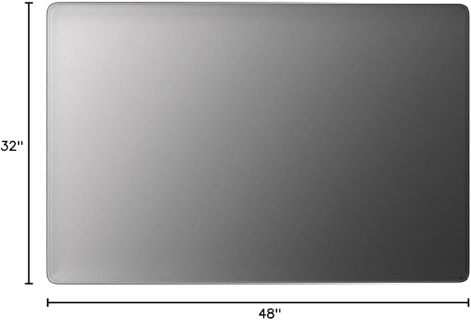 LOAAO 48X32 Inch Brushed Nickel Bathroom Mirror, Rounded Rectangle Silver Metal Frame Mirror, Brushed Nickel, Anti-Rust, Shatter Proof, Hangs Horizontally or Vertically