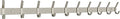 Coat Rack Wall Mount – Brushed Nickel 30 Inch Stainless Steel Hook Rail with 10 Heavy Duty Double Coat Hooks – Wall Mounted Coat Hanger for Entryway, Bathroom, Bedroom, Towel, Hat Organizer