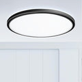 1PACK Flush Mount LED Ceiling Light Fixture Black, 20Inch 45Watt, Dimmable & 3000K-4500K-6000K 3 Color Selectable Ceiling Lamp 4500LM Low Profile Ceiling Light for Kitchen Bedroom Hallway Porch