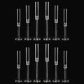Vincidern 12pcs Taper Candle Holder Acrylic Candlestick Holder Clear Set for Table Centerpiece, Long Candle Stick Candle Stand Cylinder Shade for Halloween, Christmas Wedding Party Dining Room Decor