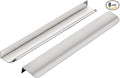 Ravinte Hardware 8 Pack Silver Cabinet Handles, 11.8 Inch (300mm) Finger Edge Pulls, 8.8 Inch Hole Center, Finger Pulls for Cabinets
