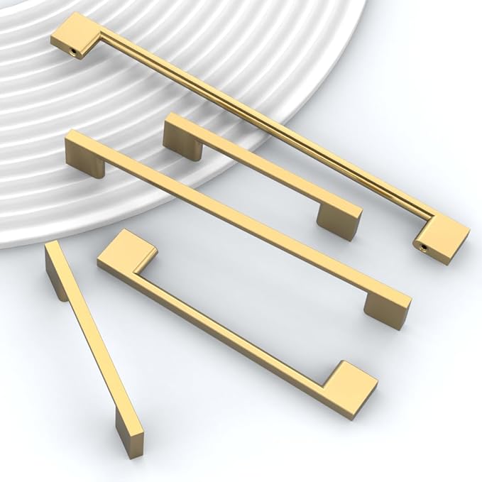 10 Pack Champagne Bronze Cabinet Pulls 5 Inch Cabinets Handles Kitchen Cabinet Hardware Handle for Champagne Dresser Pulls