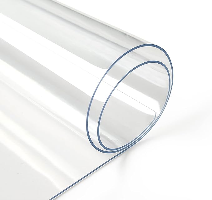 Deep Dream 1.5mm Clear Desk Cover Protector, 16×24 Inch Clear Table Protector, Rectangular Vinyl Desk Pad, PVC Plastic Table Cover for Office, Dresser, Night Stand, Computer & Writing Desk Tabletop