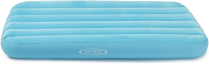 Intex 66803EP Cozy Kidz Inflatable Airbed: Fiber-Tech – Velvety Soft Surface – Carry Bag Included – Color May Vary – 34.5" x 62" x 7"