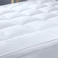 Plush Extra Thick Pillow Top Full Size Mattress Topper for Firm Mattress, Soft & Cooling Hotel Bed Topper for Back Pain with Natural Cotton Cover, Overfilled Mattress Pad Cover, Fit to 6”-22” Mattress